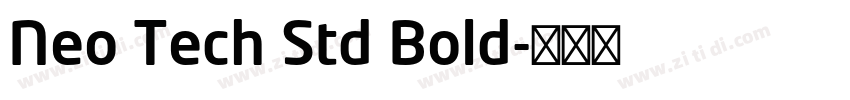 Neo Tech Std Bold字体转换